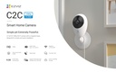 C2C CAM EZVIZ IP INT 1080P WIFI 2.4GHZ. LENTE FIJO 2.8MM
