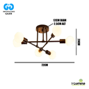 LAMPARA COLGANTE OLENKA BLACK LED