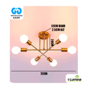 LAMPARA  COLGANTE  OLENKA GOLD  LED