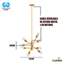 LAMPARA COLGANTE AMOSIEL LED BRONCE