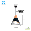 LAMPARA COLGANTE ZAMORA BLACK