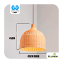 LAMPARA MIMBRE JASMINA 45 X 45