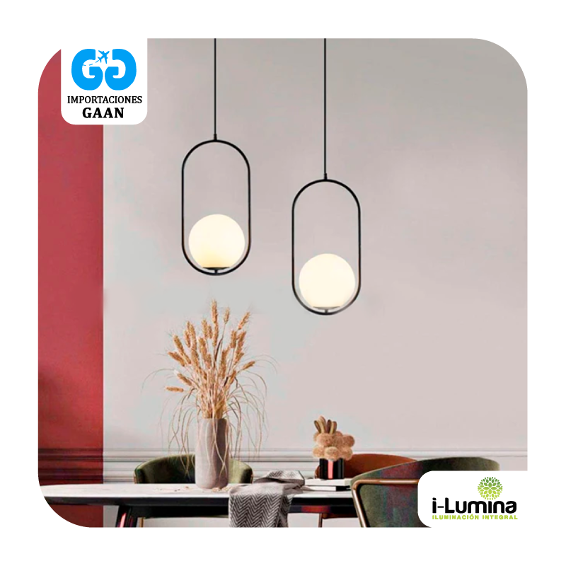LAMPARA COLGANTE LUX BLACK LED