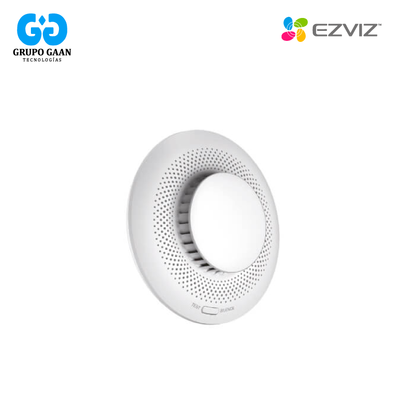 EZVIZ - SENSOR DE HUMO INALAMBRICO CON SIRENA Y LUZ ESTROBOSCOPICA - CS-T4C