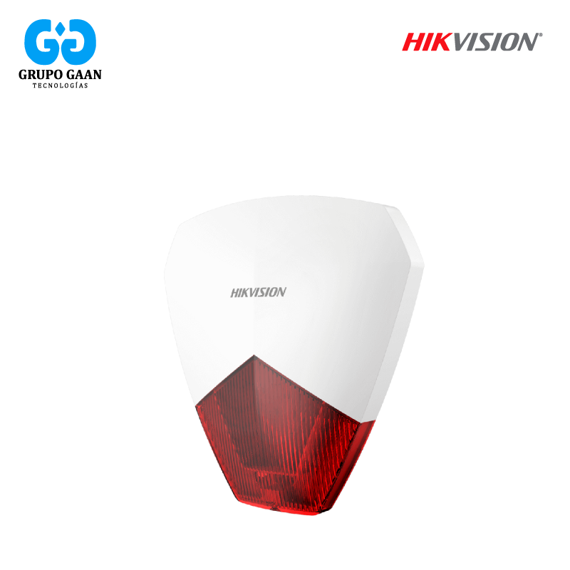HIKVISION - SIRENA CABLEADA CON LUZ - HK-DS-PS1-R