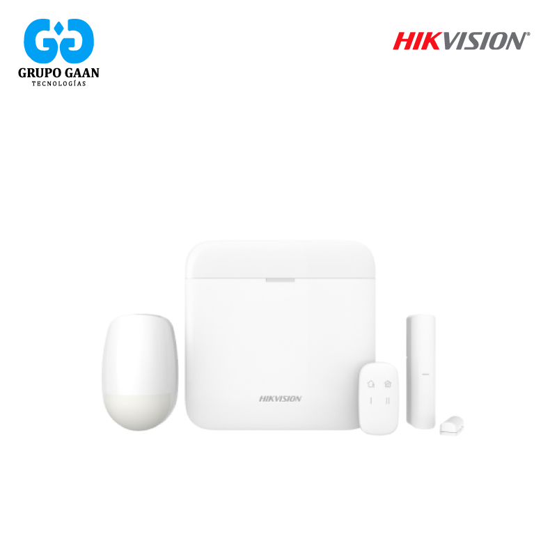 HIKVISION - KIT ALARMA WIFI 64 ZONAS. INCLUYE PANEL, PIR, MAGN Y PULSADOR - HK-DS-PWA64-KIT-WB