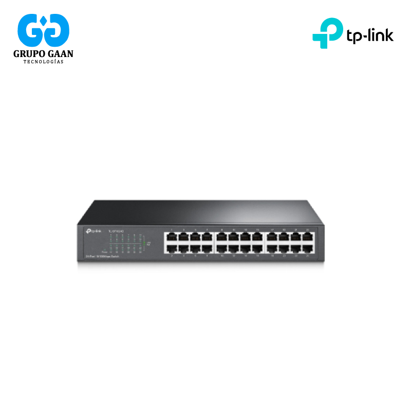 TP-LINK - SWITCH 24P 10/100MBPS. CASE RACKEABLE 13" 1U - TP-TL-SF1024D