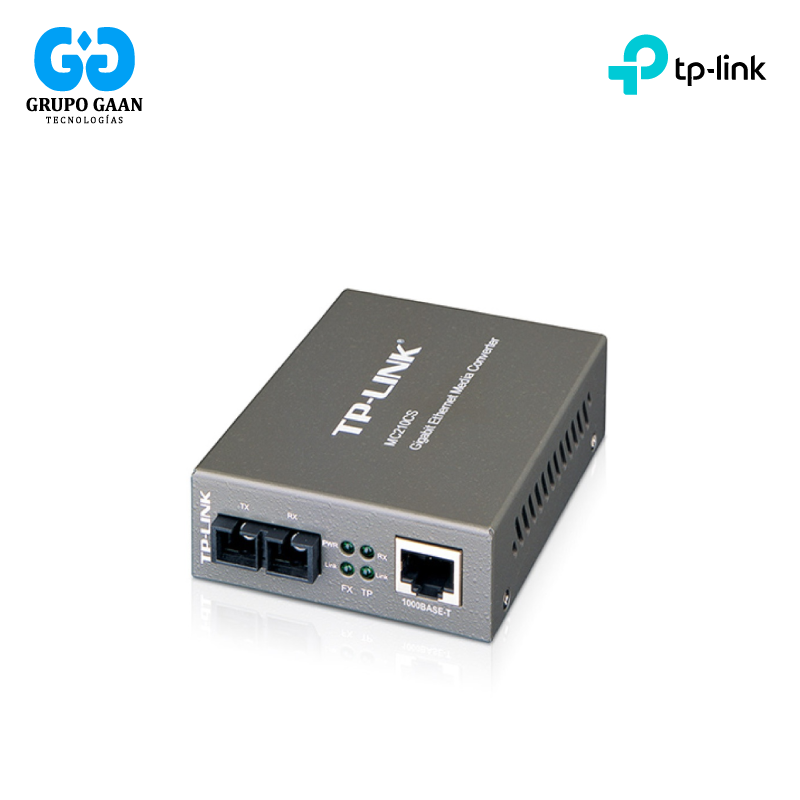 TP-LINK - CONVERTIDOR A FIBRA OPTICA DE RJ45 A MONO MODO SC - TP-MC210CS