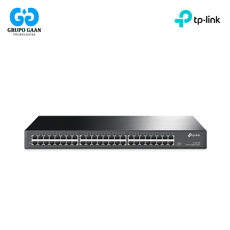 TP-LINK - SWITCH 48P GIGABITE. CASE RACKEABLE 13" 1U - TP-TL-SG1048