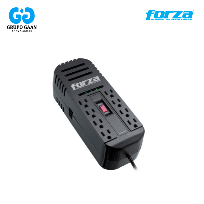 FORZA - ESTABILIZADOR 8 TOMAS/2200VA/1100W 220V - FZ-FVR-2202