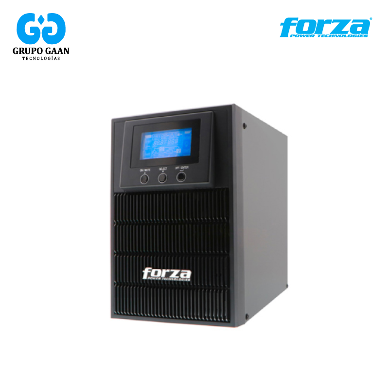 FORZA - UPS ON-LINE 3 TOMAS 1000VA / 800W 220V 3-NEMA 40-70HZ - FZ-FDC-1002T