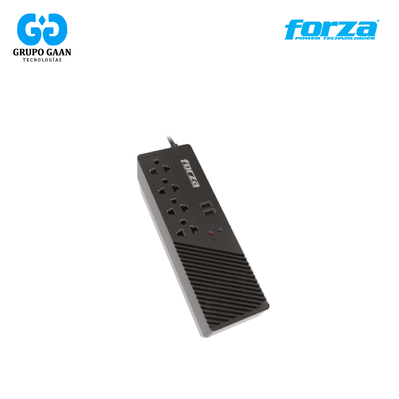 FORZA - ESTABILIZADOR 4 TOMAS/1000VA/500W C/2USB - FZ-FVR-1012USB
