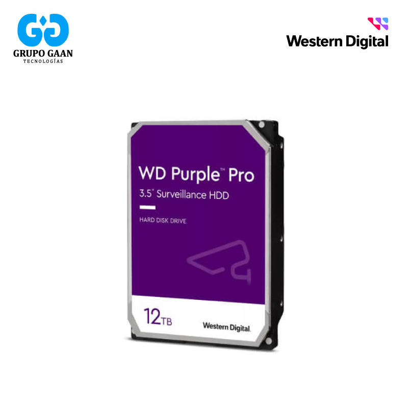 DISCO DURO WESTER DIGITAL PURPLE PRO WD 12 TERAS - SE-HDD12TB-PRO