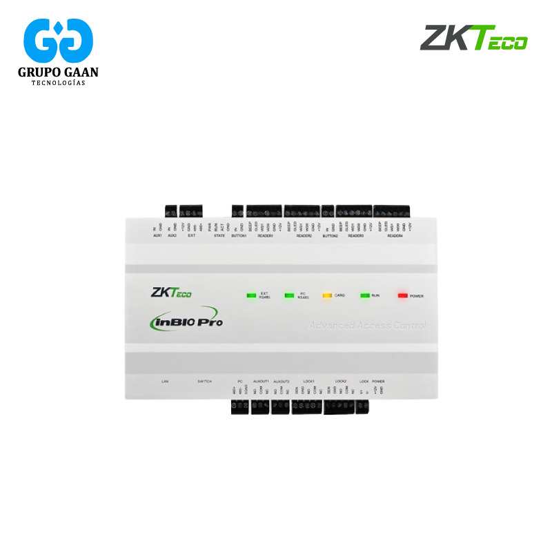 ZKTECO - GL MODULO CONTROLADOR 2 PUERTAS - ZK-INBIO260PRO