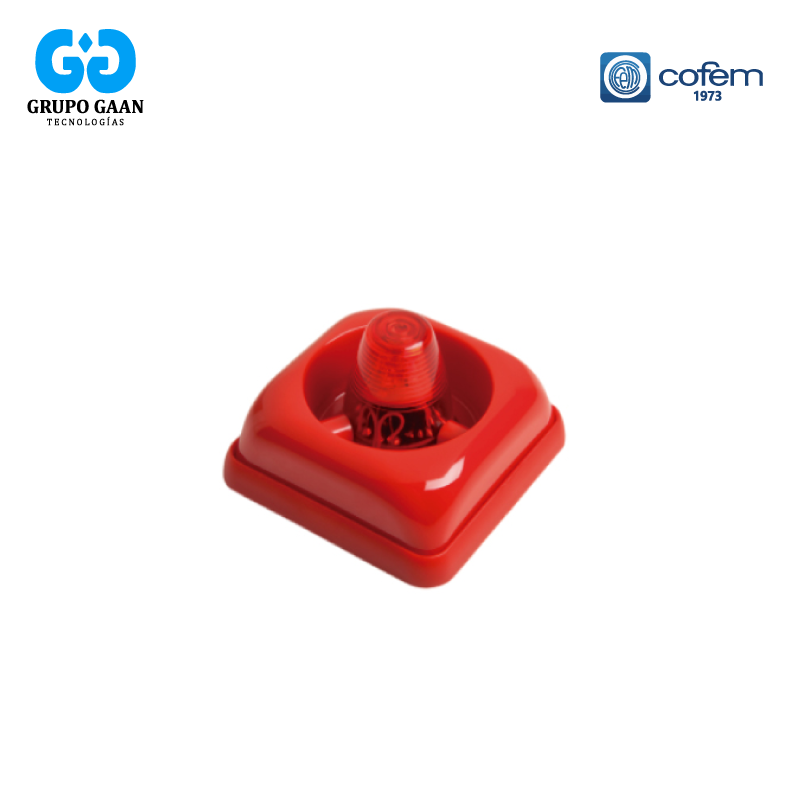 COFEM - SIRENA INTERIOR CON FLASH 24V ACUSTICA CON LUZ - CO-SIR24F