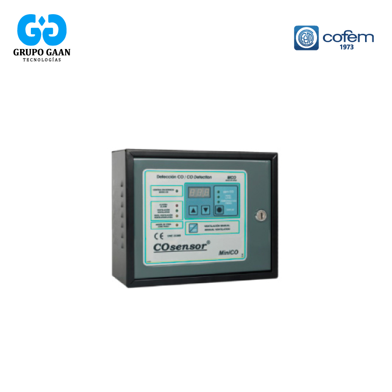 COFEM - CENTRAL DETEC MONOXIDO (HASTA 10 SENSORES CO NO2) - CO-MCO110