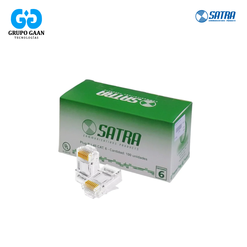 SATRA - PLUG  RJ45 CAT 6 x UND [MG]