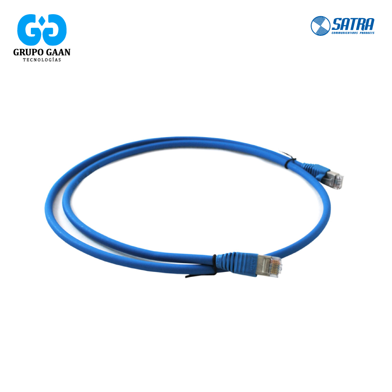 SATRA - PATCH CORD CAT.6 LSZH 1MT AZUL - 0102030104