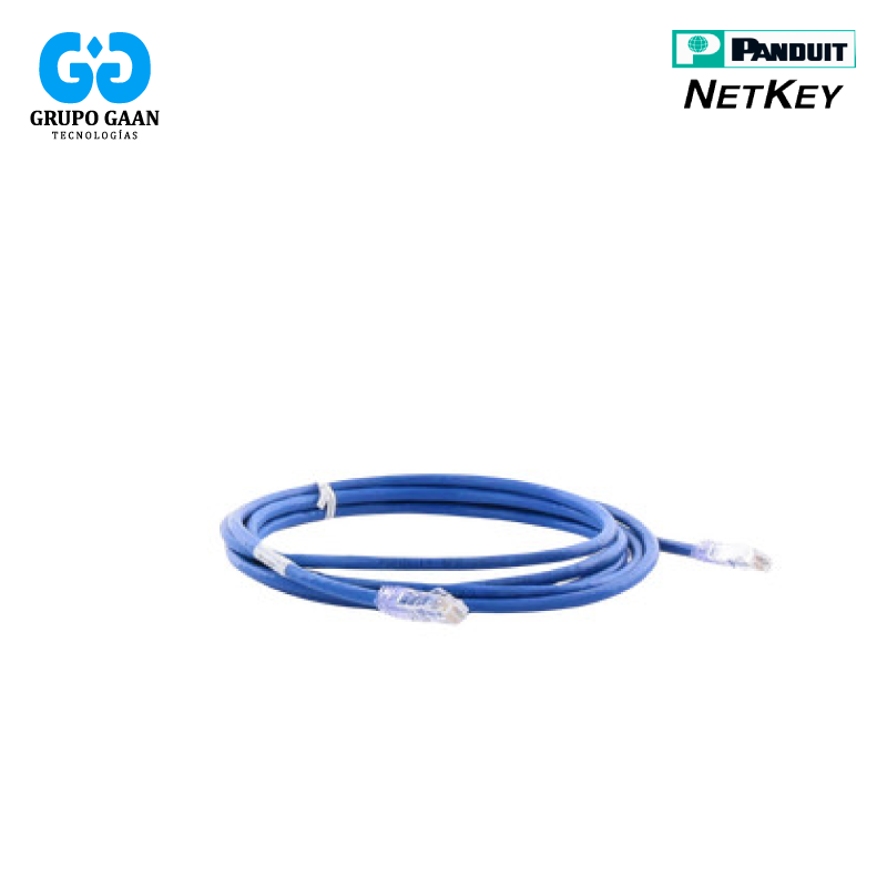 PANDUIT-NETKEY - PATCH CORD DE 10FT CAT 6 EN COLOR AZUL - NK6PC10BUY