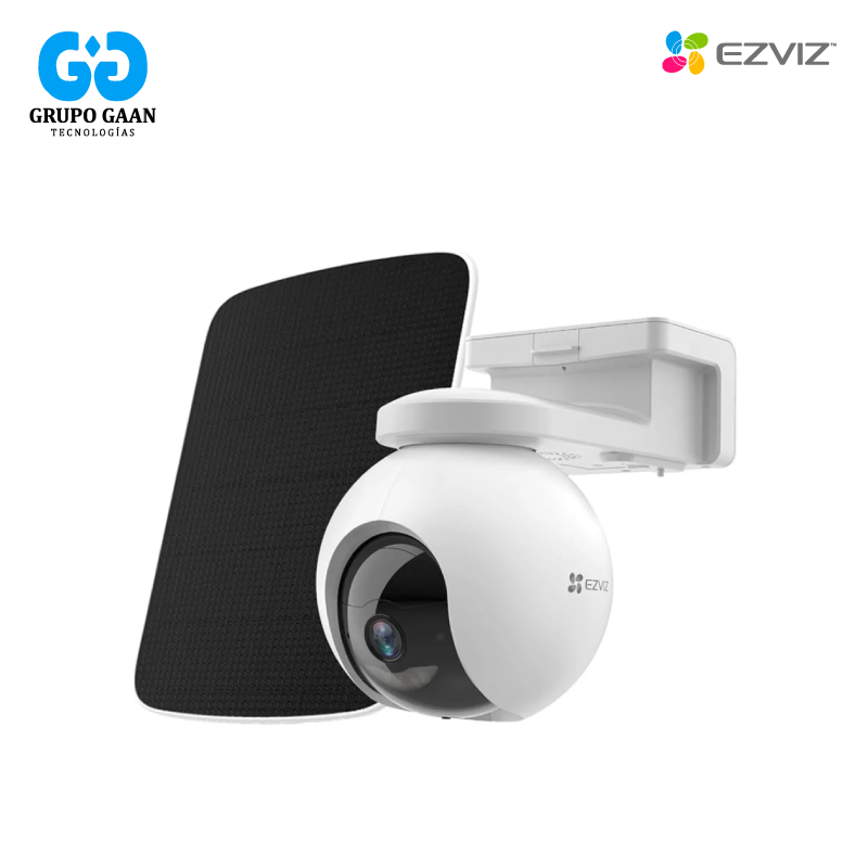 EZVIZ - KIT CAMARA IP PT 2K EXTERIOR 4G + PANEL SOLAR - CS-EB8/SP