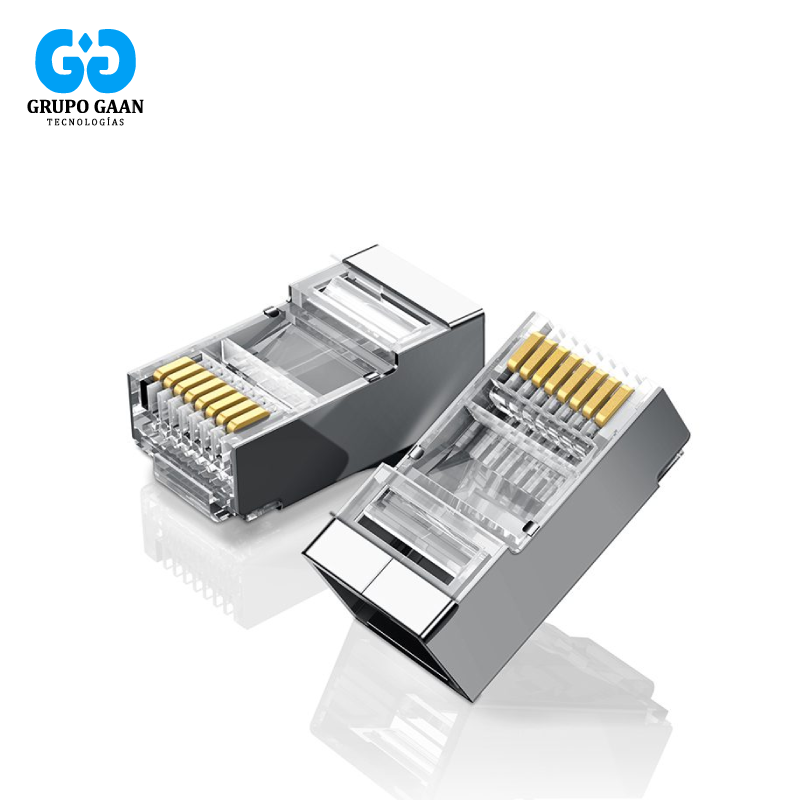 PLUG RJ45 CAT 6 BLINDADO X CAJA 100 UND