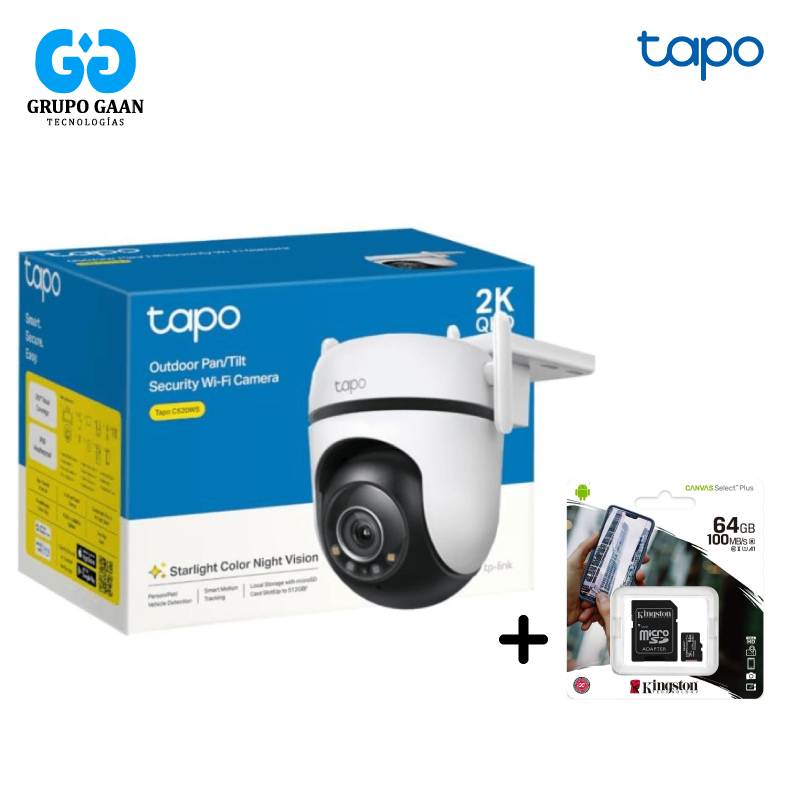 TP-LINK - TAPO C520WS + MEMORIA KINGSTON 64 GB