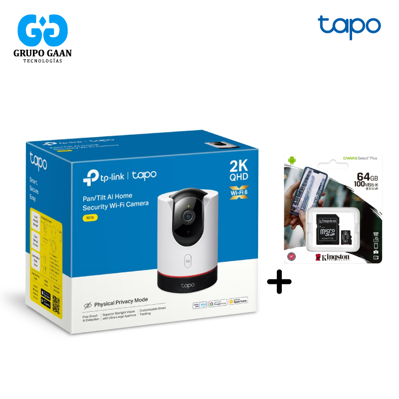 TP-LINK TAPO C225 + MEMORIA KINGSTON 64 GB