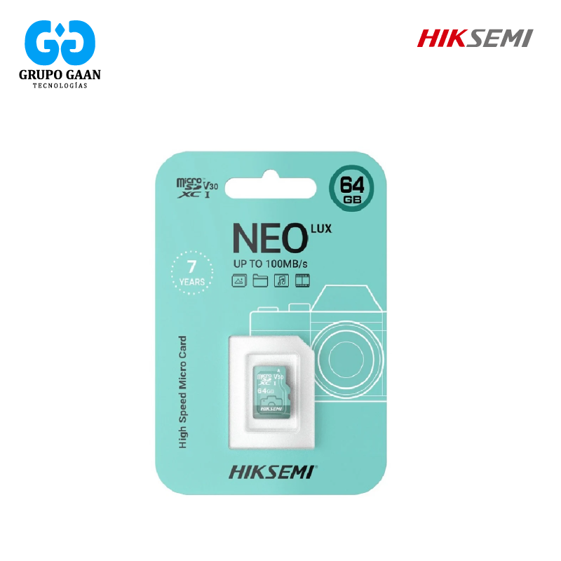 HIKSEMI - MEMORIA MICRO SD 64GB NEO LUX - HK-HS-TF-D3 64G