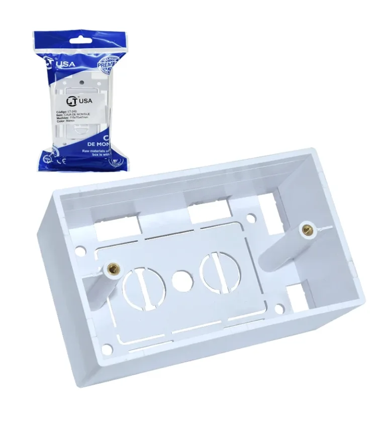 LT USA - CAJA MODULAR 4X2 PLASTICO ABS BLANCO