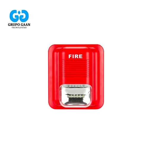 COFEM - SIRENA CON FLASHER ROJA CONTRA INCENDIO - EFA-126 COFEM [MG]