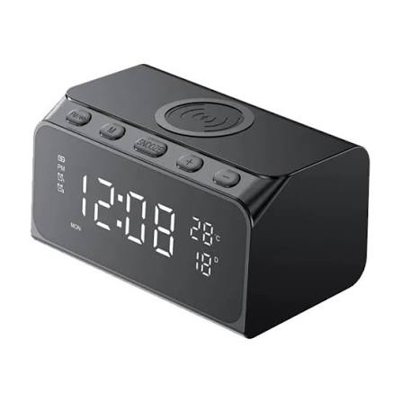 HAVIT - PARLANTE BLUETOOH - CARGADOR INALAMBRICO - ALARMA - CALENDARIO