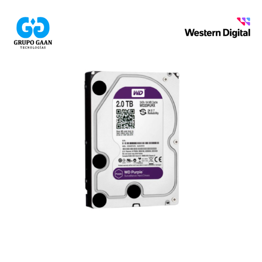 DISCO DURO WESTER DIGITAL PURPLE WD 2 TERA SATA - SE-HDD2TB