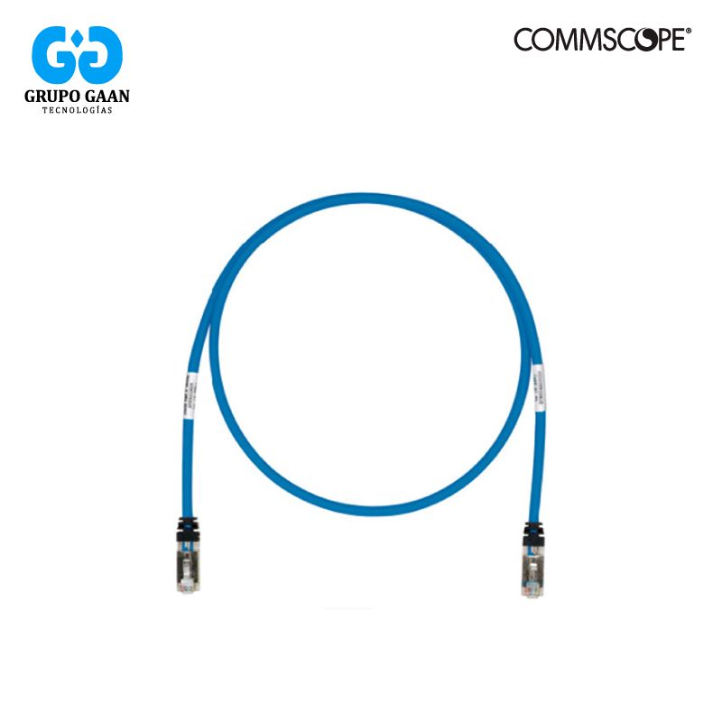 COMMSCOPE - PATCH CORD AZUL S/FTP CATEGORIA 6A DE 1 MTS - NPC6ASZDB-BL001M [JG]