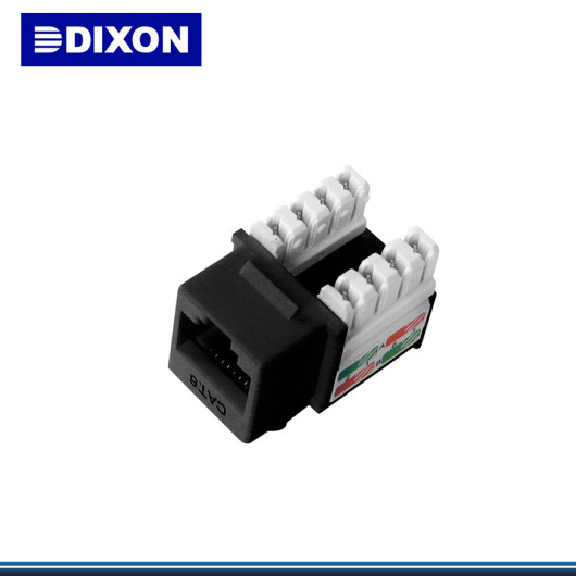 DIXON - JACK DE PONCHEO RJ-45 CAT 6 NEGRO
