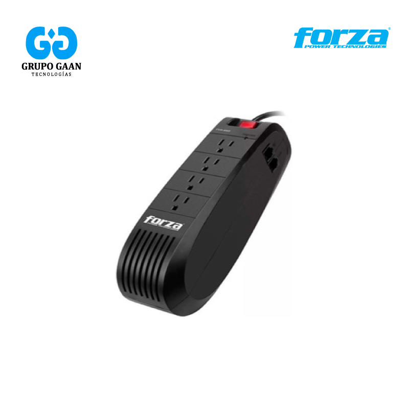 FORZA - ESTABILIZADOR 4 TOMAS 1000VA/500W - FVR-1002 [MG]