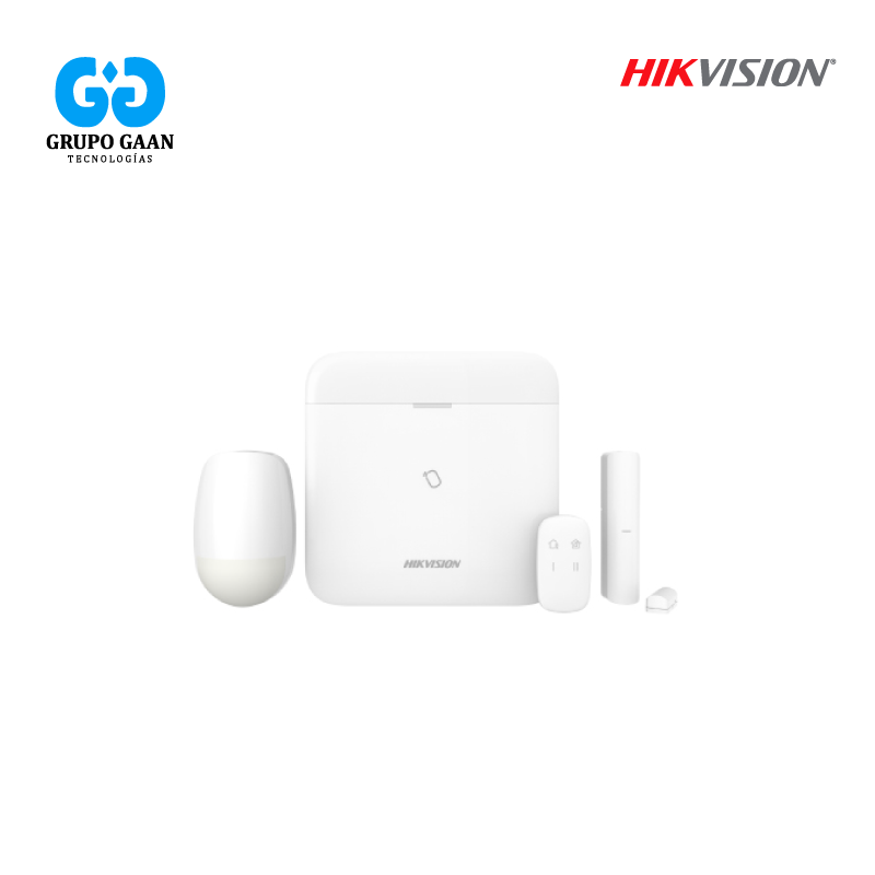 HIKVISION - KIT ALARMA 3G/4G 96 ZONAS. INCLUYE PANEL, PIR, MAGN Y PULSADOR - HK-DS-PWA96-KIT-WB [MG]