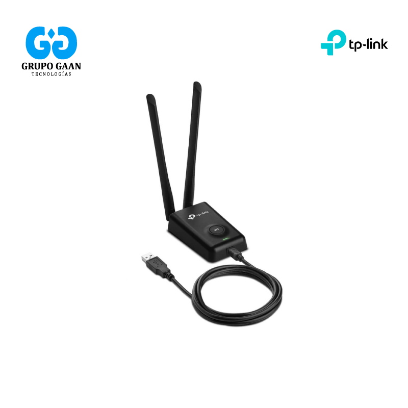 TP-LINK ADAPTADOR USB WIFI GRAN POTENCIA 300MBPS 2.4GHZ 2 ANTENAS - TP-TL-WN8200ND