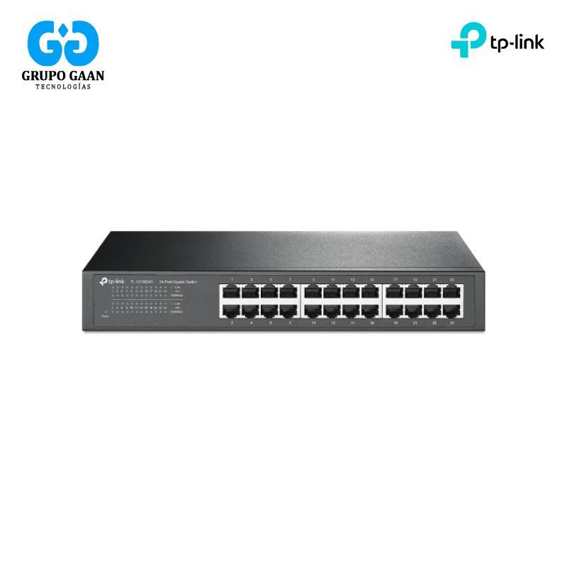 TP-LINK - SWITCH 24P GIGABIT. CASE RACKEABLE 13" 1U - TL-SG1024D