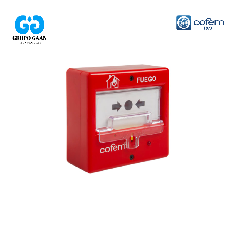 COFEM - PULSADOR DE ALARMA REARMABLE CONVENCIONAL - CO-PUCAR