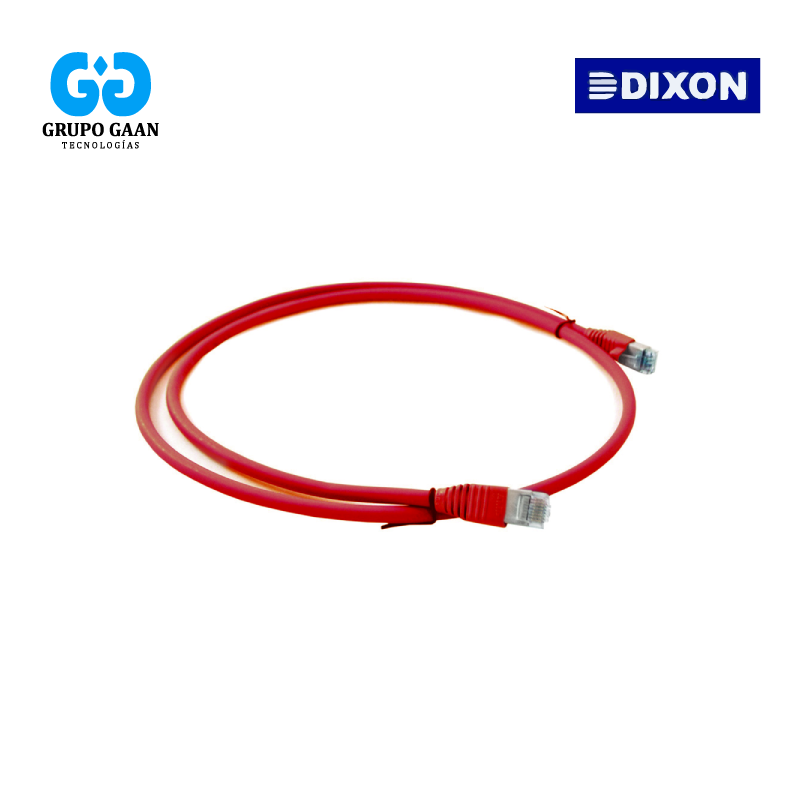 DIXON - PATCH CORD CAT 6 LSZH 1M ROJO - URT46F4U#01M4B2 [MG]