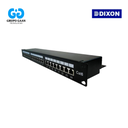 DIXON - PATCH PANEL CAT. 6 DE 24 PUERTOS TIPO 110 - P24T-K11-C6C/BK [MG]