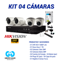KIT 04 CÁMARAS DE SEGURIDAD - 2MP - HIKVISION