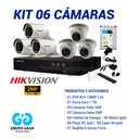 KIT 06 CÁMARAS DE SEGURIDAD - 2MP - HIKVISION