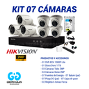 KIT 07 CÁMARAS DE SEGURIDAD - 2MP - HIKVISION