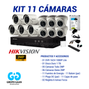KIT 11 CÁMARAS DE SEGURIDAD - 2MP - HIKVISION