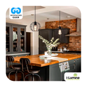 LAMPARA COLGANTE TIPO JAULA GALIA BLACK LED