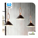 LUMINARIA COLGANTE CAMPANA ALUMINIO MURANO