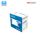 HIKVISION - ROLLO DE CABLE 4 PARES INTERIOR CAT6 - HK-DS-1LN6-UE-W