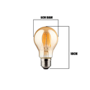 FOCO LED TIPO PERA A60  ÁMBAR 4W