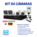 KIT 04 CÁMARAS DE SEGURIDAD - 2MP CON AUDIO- HIKVISION